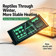 30W Reptile Terrarium Heat Mat with Temperature Control – Waterproof Silicone Heating Pad, UK Plug
