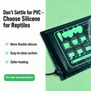 30W Reptile Terrarium Heat Mat with Temperature Control – Waterproof Silicone Heating Pad, UK Plug