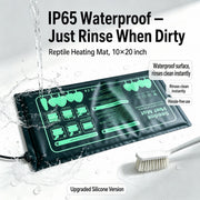 30W Reptile Terrarium Heat Mat with Temperature Control – Waterproof Silicone Heating Pad, UK Plug