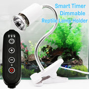 Reptile Heat Lamp Holder with Timer and Dimmer for Terrariums