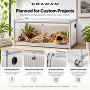 Custom PC Hollow-Board Reptile Enclosure