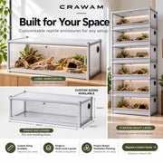 Custom PC Hollow-Board Reptile Enclosure