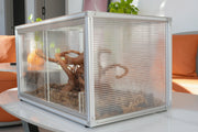 Custom Aluminum Profile Reptile Terrarium Enclosure for Lizards Snakes