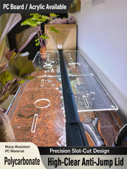 Anti-Jump Fish Tank Cover Clear Acrylic Protective Shield 5mm